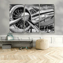 Vintage Antique Airplane Wall Art Canvas Print