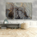 Gray Marble Fluid Wall Art – Modern Abstract Canvas Print by MyGreatCanvas | Canvas Wall Art Prints | Photo Prints & Wall Decor
