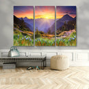 Mountain and Spring Wall Art Canvas Print