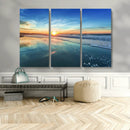 Blue Sky and Beach Wall Art Canvas Print