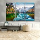 Spectacular autumn view of Braies Lake Wall Art Canvas Print by MyGreatCanvas | Canvas Wall Art Prints | Photo Prints & Wall Decor