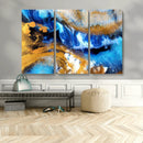 Blue Orange Marble Fluid Effect Canvas Wall Art Print by MyGreatCanvas | Canvas Wall Art Prints | Photo Prints & Wall Decor