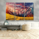 Mountain and Daylight Red Sunset Wall Art Canvas Print by MyGreatCanvas | Canvas Wall Art Prints | Photo Prints & Wall Decor