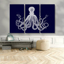 Blue Octopus Wall Art Canvas Print by MyGreatCanvas | Canvas Wall Art Prints | Photo Prints & Wall Decor