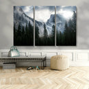 Wall Art Foggy Forest Landscape Canvas Print