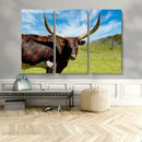 Longhorn and Cow Wall Art, Country Cow Wall Decor Canvas by MyGreatCanvas | Canvas Wall Art Prints | Photo Prints & Wall Decor