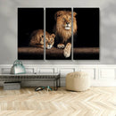 Lion Canvas Wall Art – Majestic Animal Print Artwork for by MyGreatCanvas | Canvas Wall Art Prints | Photo Prints & Wall Decor