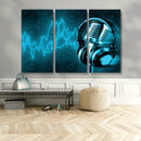 Music and Microphone Wall Art Canvas Print by MyGreatCanvas | Canvas Wall Art Prints | Photo Prints & Wall Decor