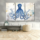 Octopus Canvas Wall Art | Coastal Marine Life Artwork for by MyGreatCanvas | Canvas Wall Art Prints | Photo Prints & Wall Decor
