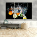 Kitchen Wall Art, Kitchen Fruits Art Canvas Print