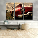 Red Classic Car Wall Art Canvas Print
