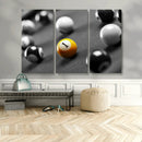 Wall Art Pool Table and Balls Canvas Print by MyGreatCanvas | Canvas Wall Art Prints | Photo Prints & Wall Decor