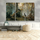Grizzly Bear Cubs Wall Art Canvas Print