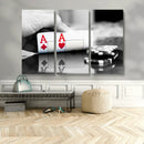 Aces Poker Art Poker Game Wall Art Canvas Print