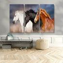 Animal Wall Art Three Horses Farmhouse Art Canvas, Framed by MyGreatCanvas | Canvas Wall Art Prints | Photo Prints & Wall Decor