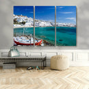 Santorini Wall Art Canvas Print