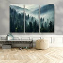Captivating Misty Forest Wall Art Premium Canvas Print a by MyGreatCanvas | Canvas Wall Art Prints | Photo Prints & Wall Decor