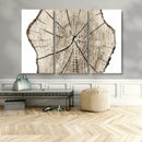 Abstract Wood Tree Ring Wall Art - Ready to Hang Minimalist