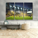 Columbus Crew Stadium Match Triple Canvas Wall Art - Dynamic