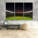 Yankee Stadium Night Game Triple Canvas, Yankee Stadium