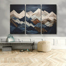Mountain Wall Art – Modern Geometric Landscape Canvas Print,