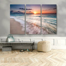 Sunset Beach Wall Art – Soothing Coastal Landscape, Ready to
