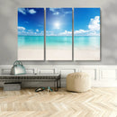Blue Ocean Wall Art Canvas Print - Tranquil Ocean Paradise