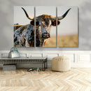 Texas Bull Longhorn Wall Art Canvas Print for Farm House by MyGreatCanvas | Canvas Wall Art Prints | Photo Prints & Wall Decor