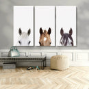 Horse Prints Set, Set of 3 Horse Wall Art, Horses Portraits, by MyGreatCanvas | Canvas Wall Art Prints | Photo Prints & Wall Decor