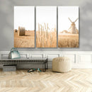 Vintage Farmhouse Triptych Wall Art – Giclée Canvas