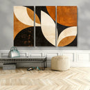 Geometric Abstract Wall Art Canvas Print, Mid Century Modern