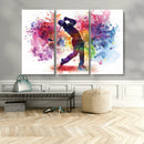 Colorful Golfer Swing Wall Art Canvas Print - Ready to Hang, by MyGreatCanvas | Canvas Wall Art Prints | Photo Prints & Wall Decor
