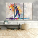 Watercolor Golf Swing Wall Art Canvas Print | Vibrant