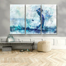 Golf Swing Wall Art Canvas Print - Sports-Inspired by MyGreatCanvas | Canvas Wall Art Prints | Photo Prints & Wall Decor