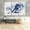 Hockey Player Wall Art Canvas Print - Sports-Inspired