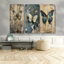 Butterfly Wall Art Trio | Vintage Butterfly Canvas Print | by MyGreatCanvas | Canvas Wall Art Prints | Photo Prints & Wall Decor