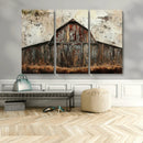 Rustic Barn Wall Art | Farmhouse Wall Decor Canvas Print |