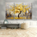 Golden Tree Canvas Print | Abstract Wall Art for Modern
