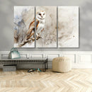 Barn Owl Wall Art | Watercolor Canvas Print | Perfect for