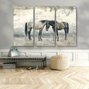 Chines Style Majestic Horses Wall Art | Ready to Hang and