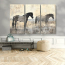 Vintage Horses Wall Art Canvas Print