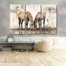 Vintage Horses Wall Art | Ready to Hang and Framed Triptych by MyGreatCanvas | Canvas Wall Art Prints | Photo Prints & Wall Decor