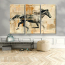Chines Style Running Horse Western Wall Art | Farmhouse Wall