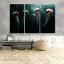 Abstract Jellyfish Wall Art Canvas Print