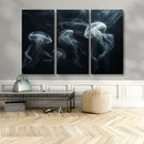 Jellyfish Wall Art Canvas Print, Elegant Wall Decor
