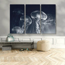 Jellyfish Wall Art Canvas Print, Modern Abstract Jellyfish