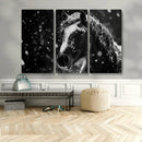 Winter Horse Wall Art | Black and White Horse Print | Ready by MyGreatCanvas | Canvas Wall Art Prints | Photo Prints & Wall Decor