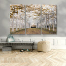 Forest Grove Wall Art | Serene Pathway Canvas Print | Ready