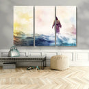 Watercolor Jesus Walking on Water Canvas Print, Christian by MyGreatCanvas | Canvas Wall Art Prints | Photo Prints & Wall Decor