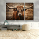 Longhorn Bull Wall Art | Canvas Print | Ready to Hang | by MyGreatCanvas | Canvas Wall Art Prints | Photo Prints & Wall Decor